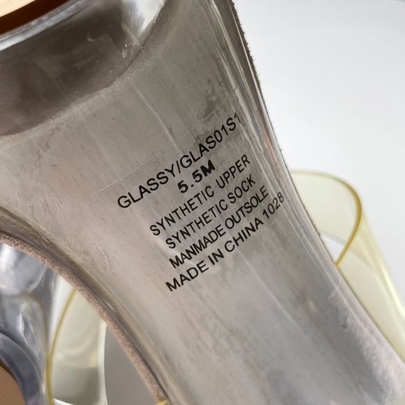 Steven Madden Glassy/Clear High Heel - Size 5.5 - Picture 3 of 9